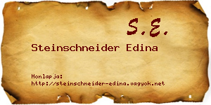 Steinschneider Edina névjegykártya